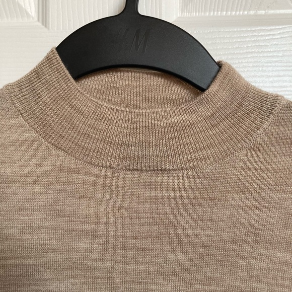 Badgley Mischka Tan Mock Neck Sweater - Picture 3 of 6